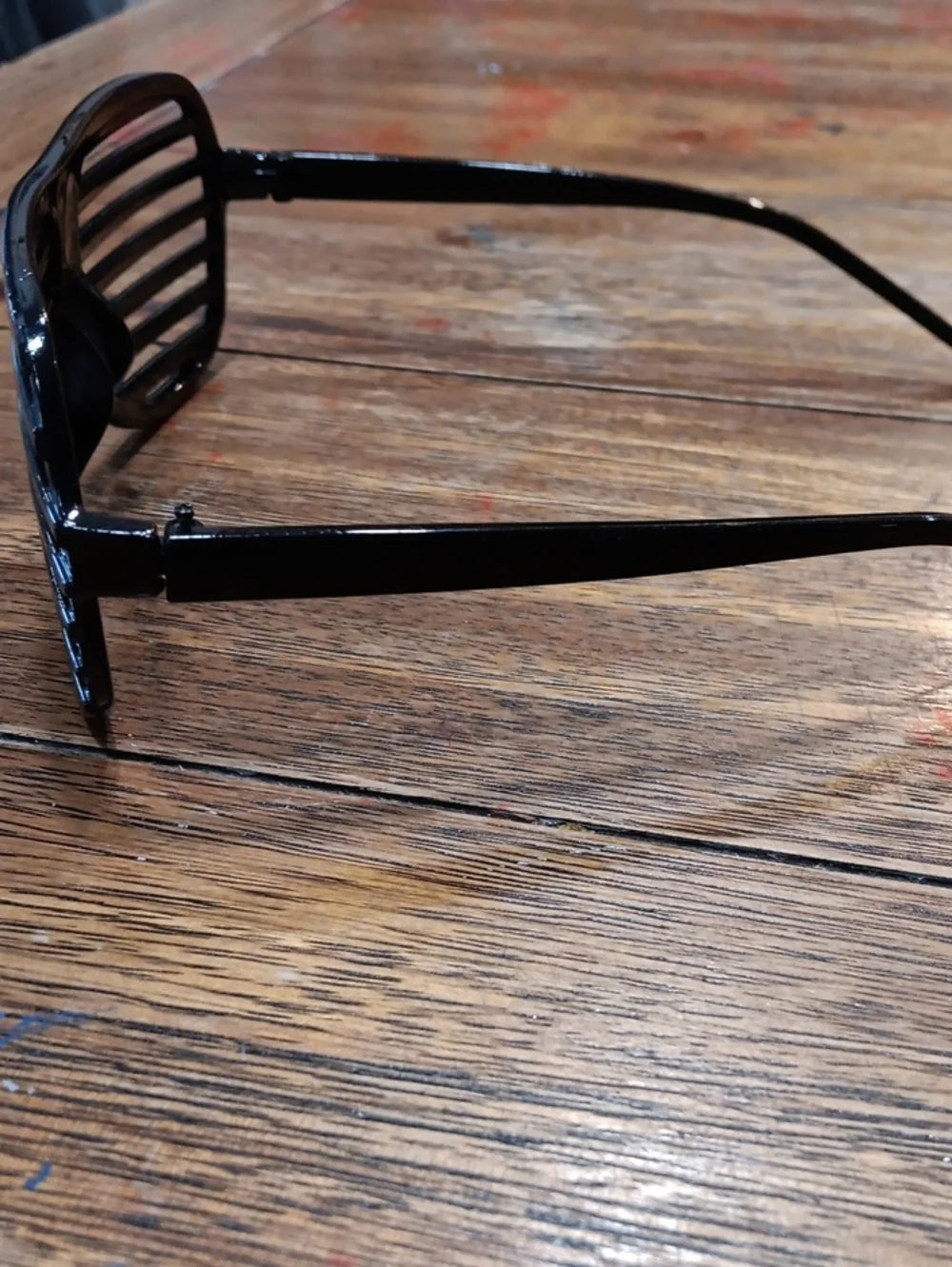 Black Slatted Shutter Shades Sunglasses - Men Accessories